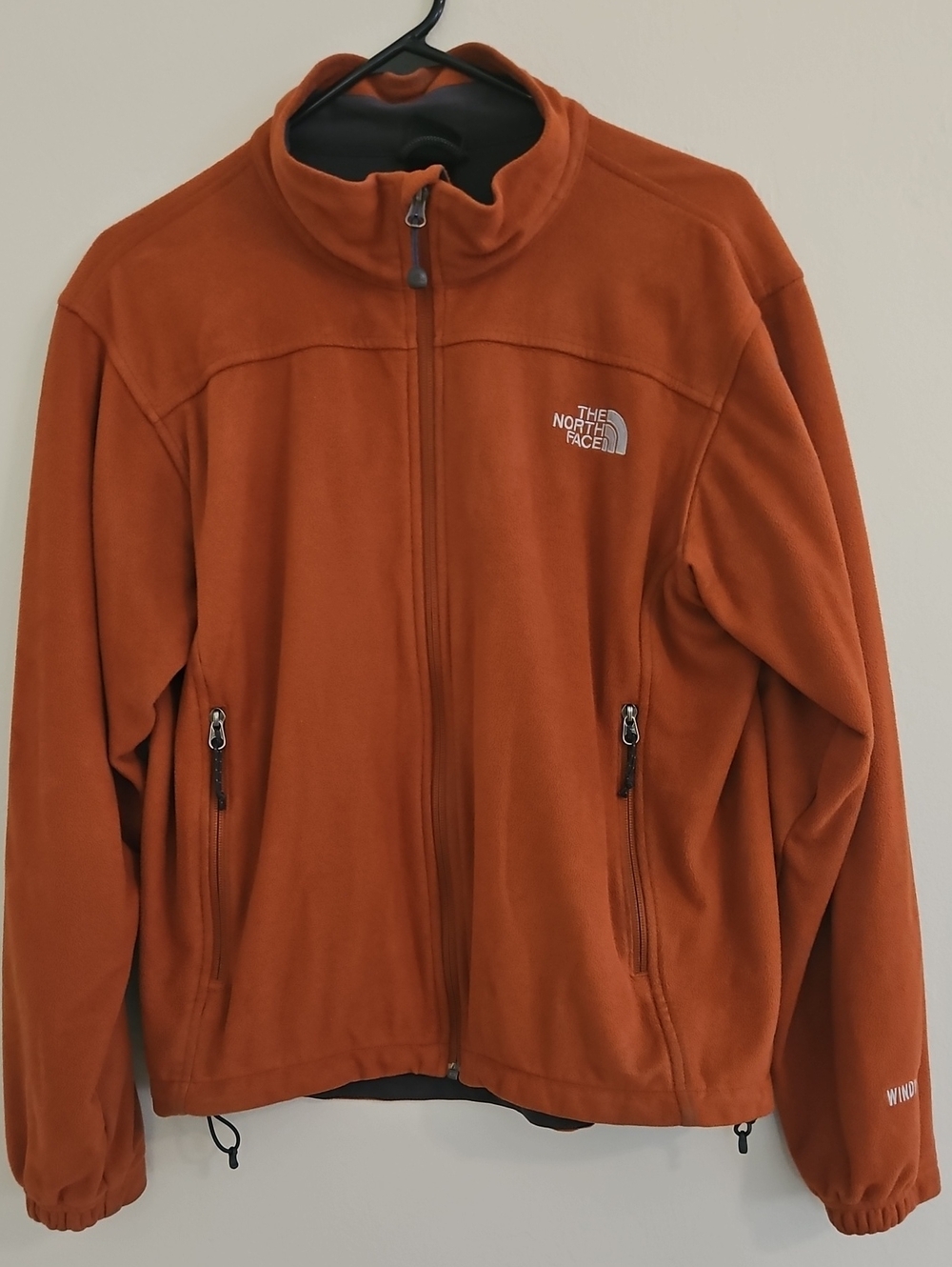 The North Face Men's Rust Orange Full-Zip Fleece Jacket